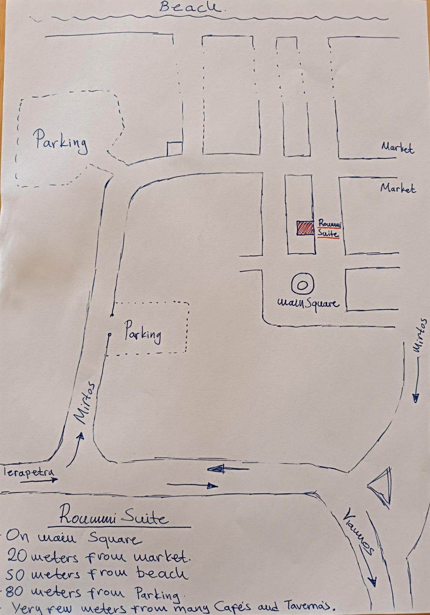 Roummi Suite Mirtos Exteriör bild